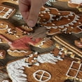 thumbnail image 5 of Ambesonne Gingerbread Man Jigsaw Puzzle Durable Cardboard, Cookies Snow, 1000 pcs, Umber Pale Brown White, 5 of 6