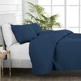 thumbnail image 4 of Bare Home Ensemble de Courtepointe - 2 Pcs - Couvre-Lit Matelassé à Losanges - Lit Simple/simple TG, Bleu Foncé, 4 of 4