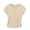Khaki, variant on Womens V Neck Short Sleeve T Shirt Side Ruched Form Fitted Soft Casual Basic Tee For Daily Wear