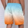 thumbnail image 4 of zfhfof Men's Shorts Casual Elastic Waist Drawstring Summer Beach Shorts Trendy Tie Dye Printed Hawaiian Swim Trunks, 4 of 4
