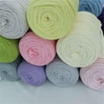 thumbnail image 4 of 1 Pcs 200g Super Soft Soild Yarn Crochet Thread Thick Crochet Cloth Colorful T Shirt Yarn for Knitting Blanket Handbag Purse DIY Crafts, 4 of 9