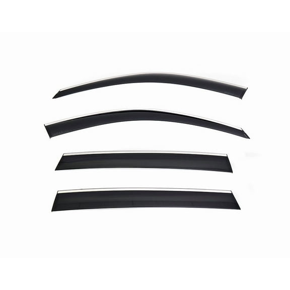 WellVisors Window Visors Wind Deflectors Compatible With Toyota Grand Highlander & Lexus TX350 TX500h 2024-2025 With Chrome Trim Rain Guards 3-847LX036