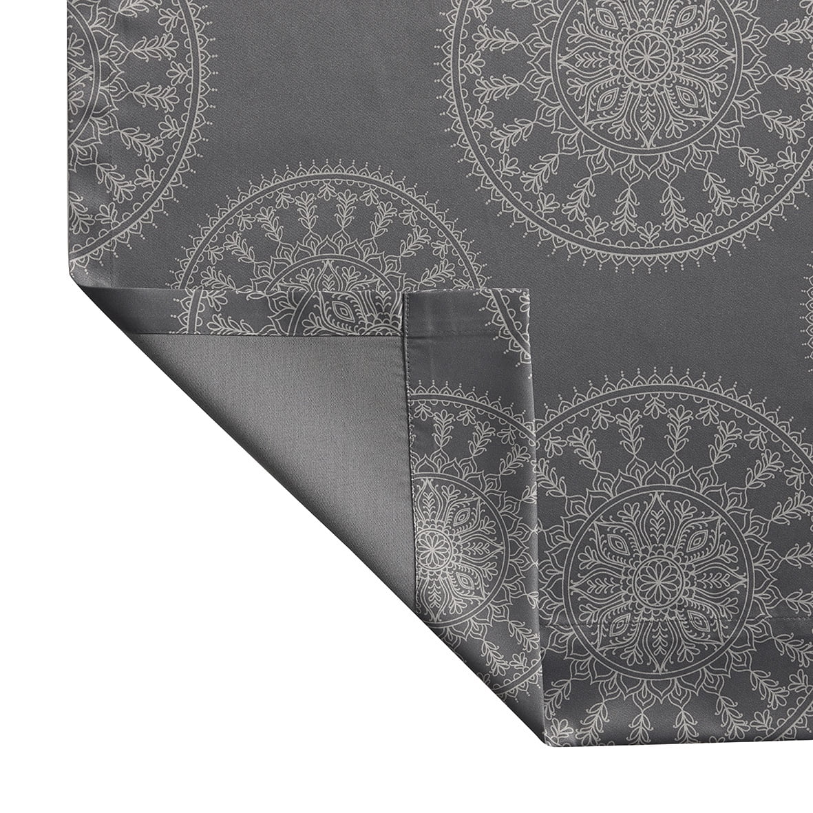 (2 pack) Mainstays Blackout Curtain Panel Pair, Set of 2, Medallion Gray, 30"W x 84"L