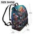 thumbnail image 2 of Fotbe Underwater Plant Octopus Mochila Bolso con Estampado para Mujer, Mochila Antirrobo de Nylon Impermeable, Bolsa Ligera de Hombro, 2 of 4