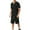 Black, variant on Bcfgryg Men's Linen Short Sleeve Shirt And Shorts Set Summer Casual Sports Two Piece Outfit For Active Men’s Outfit Sets