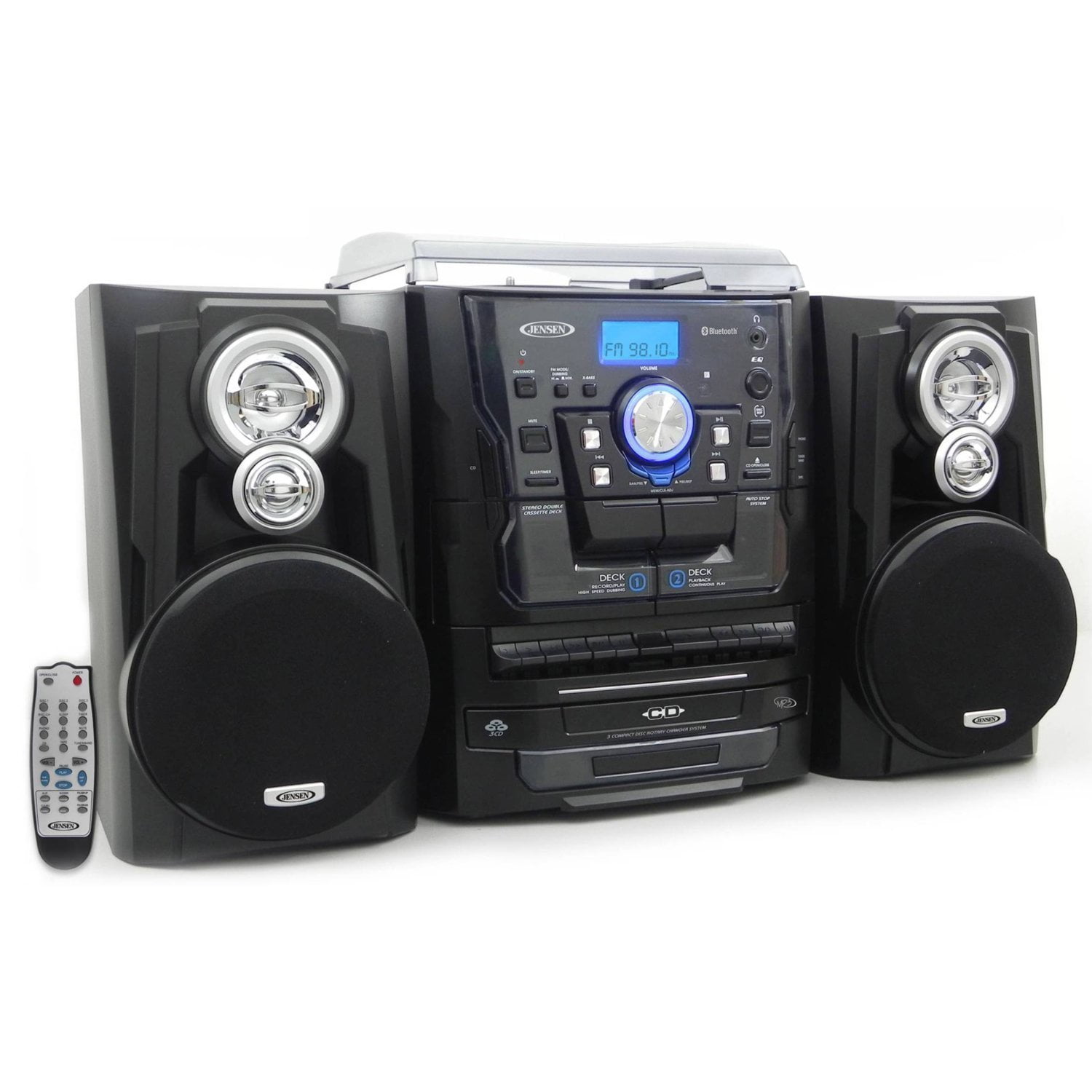 MP3 USB Bluetooth DAB + NFC Black Built-In Stereo Speakers RDS FM CD-Player AUNA V-20 Vertical Stereo System