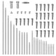 thumbnail image 1 of Set Soprano Saxophone Parts Set Included Threaded Shafts Thread Screws and Tapered Shaft Nail, 1 of 6