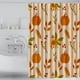 thumbnail image 5 of Cortina de baño, poliéster, impermeable, impresa, diseño de calabazas de cosecha de otoño y acción de gracias del Día de Acción de Gracias, amarillo B, 5 of 6