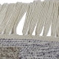 thumbnail image 5 of 10' X 13' Taupe Gray And Blue Geometric Hand Woven Stain Resistant Area Rug With Fringe, 5 of 10