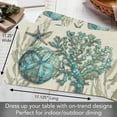 thumbnail image 5 of CounterArt "Beach Shells" 4-Pack Reversible Tabletop Placemats, 5 of 7