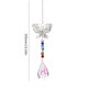thumbnail image 3 of Adornos De Cristal Adornos de cristal - Colgante de cadena con cuentas de cristal de mariposa (bola de iluminación), 3 of 4