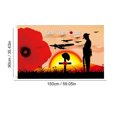 thumbnail image 4 of Vivid Remembrance Day Banner Flag for House, 90 X 150cm, Outdoor Use, Single Polyester Layer, 4 of 5