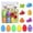 Multicolor C, variant on Xecvkr Easter Surprise Plastic Eggs Set 12 Piece Hidden Toy Ornament DIY Animal Figurines Children Party Favor Holiday Unboxing Game Gift 1 Box