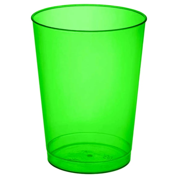 1 - Party Essentials 10 Oz. Tumblers - Neon Green 25 Ct.