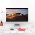 thumbnail image 3 of DouZhe Large Mouse Pad, Japanese Style Wavy Lines Non-Slip Waterproof Rubber Keyboard Office Desk Pads Mousepad, 29.5 x 15.8 inches 3mm Thick, 3 of 7