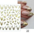 thumbnail image 1 of Marco plateado 3D para uñas, pegatinas de líneas de rayas de bronce plateado, deslizadores para uñas, calcomanías con patrón Tribal, tatuajes de uñas florecientes de mármol, 1 of 4