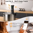 thumbnail image 5 of Blitzhome 1100W WIFI Sous Vide Cooker,Ultra-quiet Fast-Heating Immersion Circulator Temperature and Digital Display,W/ APP Recipe, 5 of 10
