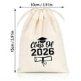 thumbnail image 3 of 5.9x3.9in Class of 2026 Drawstring Gift Bags for Graduation Party, Commemorative Favor Pouches for Students, Candy Storage Bag, 3 of 6