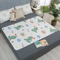 thumbnail image 3 of Colchón impermeable y lavable para orina de bebés y niños pequeños, bonito protector de cama con dibujos animados, pañales, almohadillas para orina, tela transpirable, 3 of 4