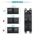 thumbnail image 4 of Interruptor de ventana eléctrica del lado delantero izquierdo para Nissan Altima 1998-2001 No.254019E000, 4 of 7