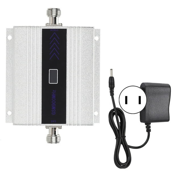 Repetidor receptor amplificador de senal de telefono movil GSM900MHZ N hembra plateado 100 240V EE. UU. Walmart en linea