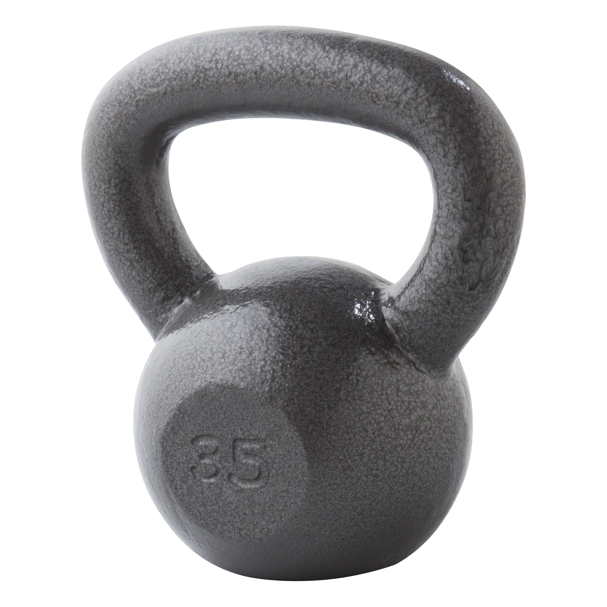 15-Pound 15 LBS Workout Kettlebell WeightsVinyl Coated Solid Cast Iron 