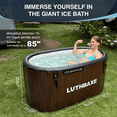 thumbnail image 3 of Cold Plunge Tub - Upgrade 212 Gallon Inflatable Ice Bath Tub for Athletes - Cold Bath Tub for Cold Water Therapy Recovery - Large Ice Baths at Home or Outdoor- 59" L x 32" W x 28" H,Wood Grain, 3 of 8