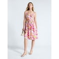 thumbnail image 2 of Free Assembly Women's and Women's Plus Sleeveless Silk Dress, Sizes XS-4X, 2 of 5