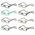 thumbnail image 5 of Folding Magnetic Reading Glasses Snap Click Front Neck Hanging Spectacles-fhp21, 5 of 5