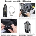thumbnail image 3 of 5.7FT Black Hanging Ghost Reaper with LED Sound + 6 Tombstone Yard Signs – Motion-Activated Graveyard Decor for Large Outdoor Spaces, 3 of 8