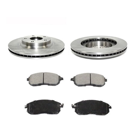 Front Ceramic Disc Brake and Rotor Kit - Compatible with 2002 - 2006 Nissan Altima 2003 2004 2005