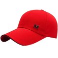 thumbnail image 5 of Baseball Hat Adjustable Extended Brim M Letter Decoration Sun Protection Sports Hat Summer Sports Supply, 5 of 7