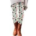 thumbnail image 1 of Gibobby Leggings estampados para mujer Leggings de moda de otoño e invierno para mujer, 2024pantalones con estampado navideño informal(Azul claro,XG), 1 of 4