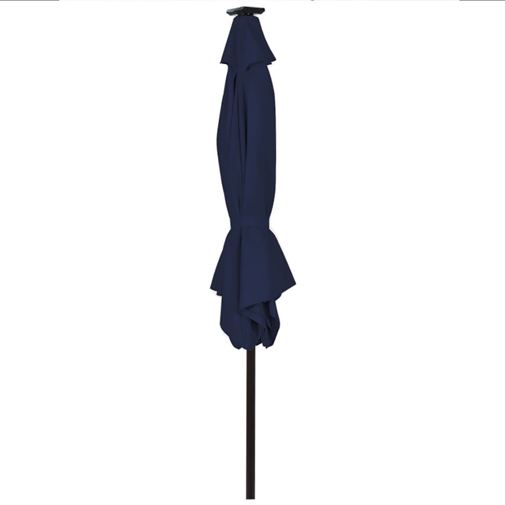 Aimee Lii 10 Feet Outdoor Patio umbrella with Bright Solar LED Lights, Sunbrella Patio Umbrellas, Blue Aimee Lii 10 Feet Outdoor Patio umbrella with Bright Solar LED Lights, Sunbrella Patio Umbrellas, Blue