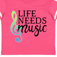 thumbnail image 4 of Inktastic Life Needs Music- ocean colors Boys or Girls Toddler T-Shirt, 4 of 5
