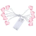 thumbnail image 2 of Valentine's Day Heart Lights 4.9ft 10LED Led Indoor Fairy Lights for Romantic Bedroom Decor for Wedding DIY Indoor Valentine Gift Decoration Rooms Weddings Birthdays and Holiday Celebrations,Pink, 2 of 9