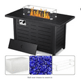 thumbnail image 5 of Propane Fireplace Fire Pit，Outdoor Propane Gas Fire Pit Table, 5 of 8