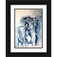 thumbnail image 1 of Kovacs, Anna Brigite 18x24 Black Ornate Wood Framed with Double Matting Museum Art Print Titled - Horse, 1 of 4