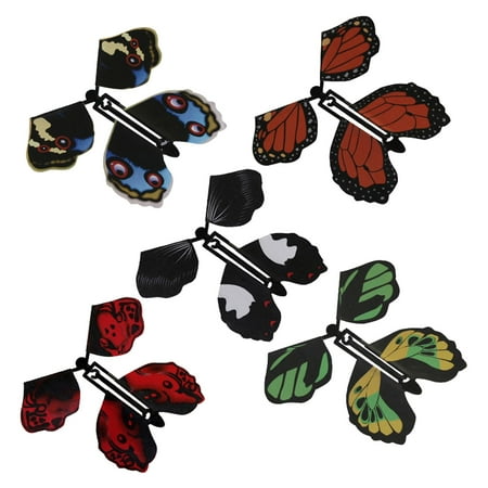 

Wrap Flying Butterfly Clockwork Rubber Band Powered Butterfly