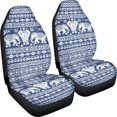 thumbnail image 3 of POLERO Embroidered Elephant Medallion Polyester Car Seat Cover Easy Install, Waterproof Front Seat Cover for Women, 2 Pcs Vehicle Seat Covers, 3 of 11