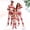 07-Red, variant on KICILVS Matching Christmas Pjs for Family Deer Snowflake Print Pajama Set Long Sleeve Round Neck Tops and Pants Holiday Family Sleepwear