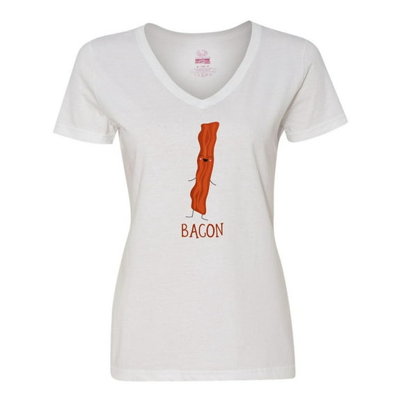 Inktastic Bacon Costume Women's V-Neck T-Shirt