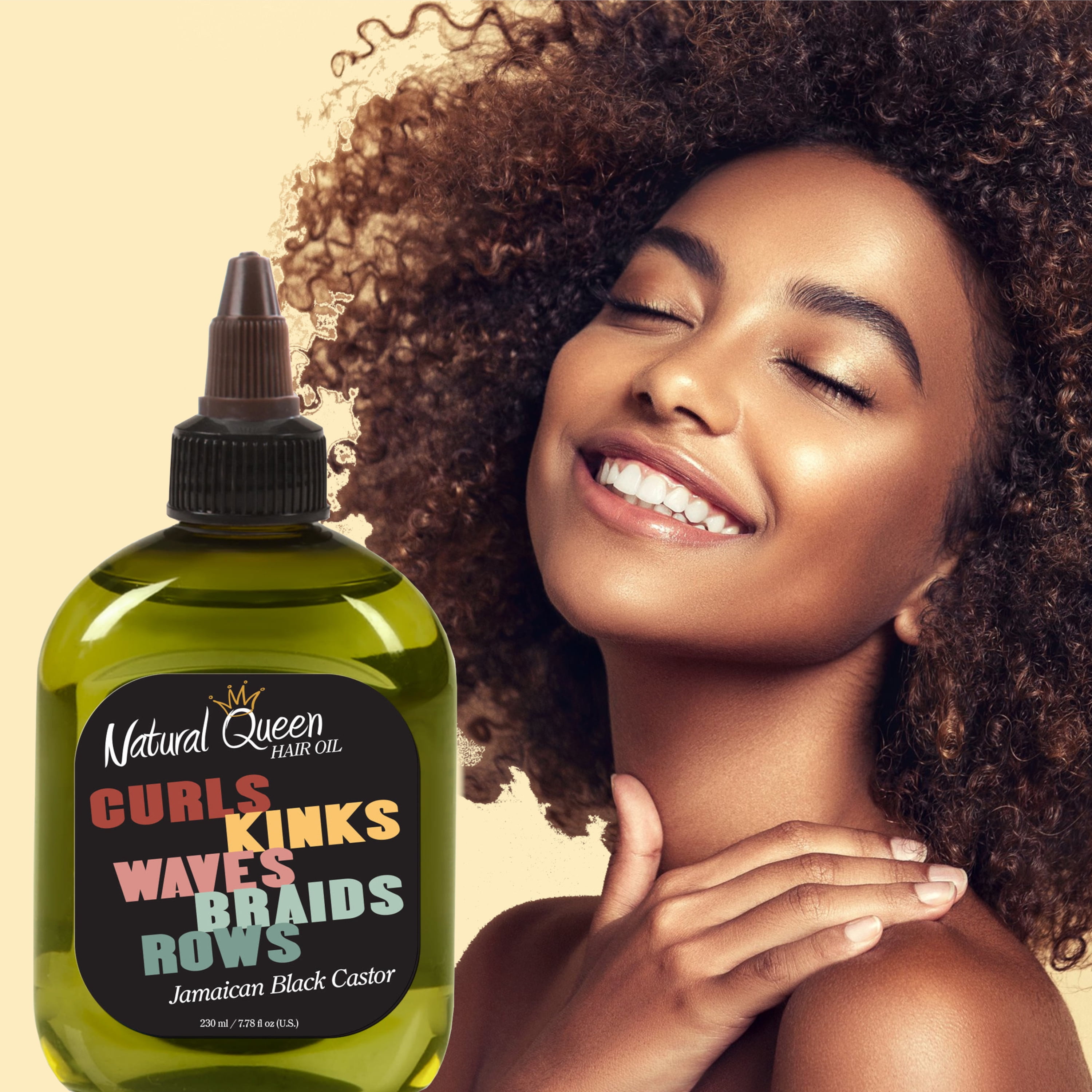 Natural Queen Curls, Kinks, Waves, Braids, Rows - Jamaican Black Castor Hair Oil oz. Natural Queen Curls, Kinks, Waves, Braids, Rows - Jamaican Black Castor Hair Oil oz.