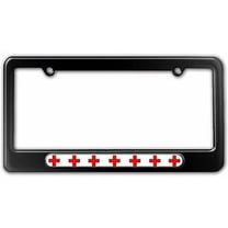Red Cross License Plate Tag Frame, Multiple Colors