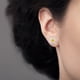 thumbnail image 2 of Ganfancp Pendientes Exagerado Temperamento Pequeño Flor Blanca Fresca Pendientes Pera Ofertas y Liquidaciones 1X Pendientes, 2 of 3