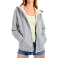 thumbnail image 5 of Women Fleece Coat Winter Warm Casual Long Sleeve Hooded Jackets Plus Size Fall Winter Cardigan Plush Warm Outwear, 5 of 7