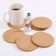 thumbnail image 4 of 12 posavasos de corcho para bebidas, posavasos de té o café reutilizables resistentes al calor absorbentes, posavasos en blanco para manualidades, posavasos de corcho para regalos cálidos, 4 of 5