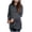 Dark Gray, variant on Gyujnb Solid Drawstring Hooded Maternity Tunic Top Soft Stretch Knit Side Wrap Nursing Opening Irregular Hem Long Sleeve Casual Outfit,XXL
