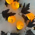 thumbnail image 3 of Artificial Maple Leaf Lamp String 10ft Halloween Plastic Bright And Cute Multicolor 300cm Holiday Sturdy Black Party Rattan, 3 of 14