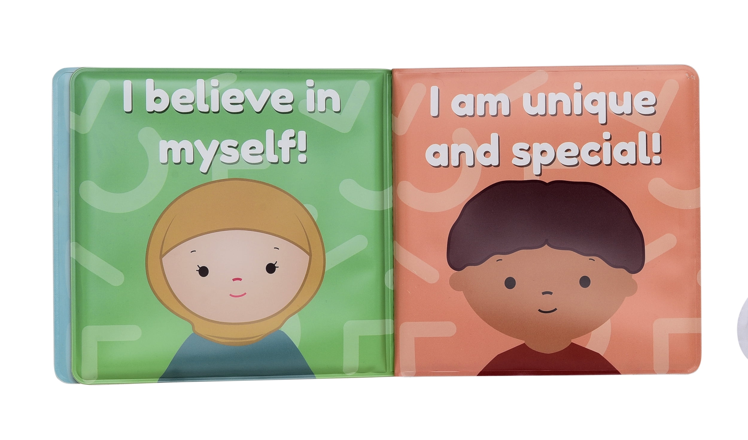 Kids for Culture 6" Affirmation Vinyl Bath Book with Squeaker, I Love Being Me